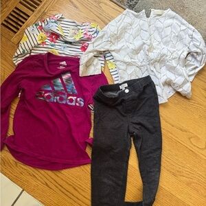 Adidas White Eyelet Pattern Top bundle size 6